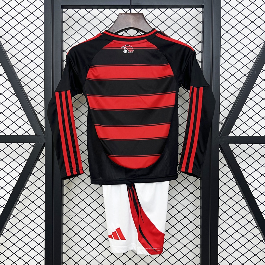Kid's Flamengo Home Long Sleeve Kit 2025