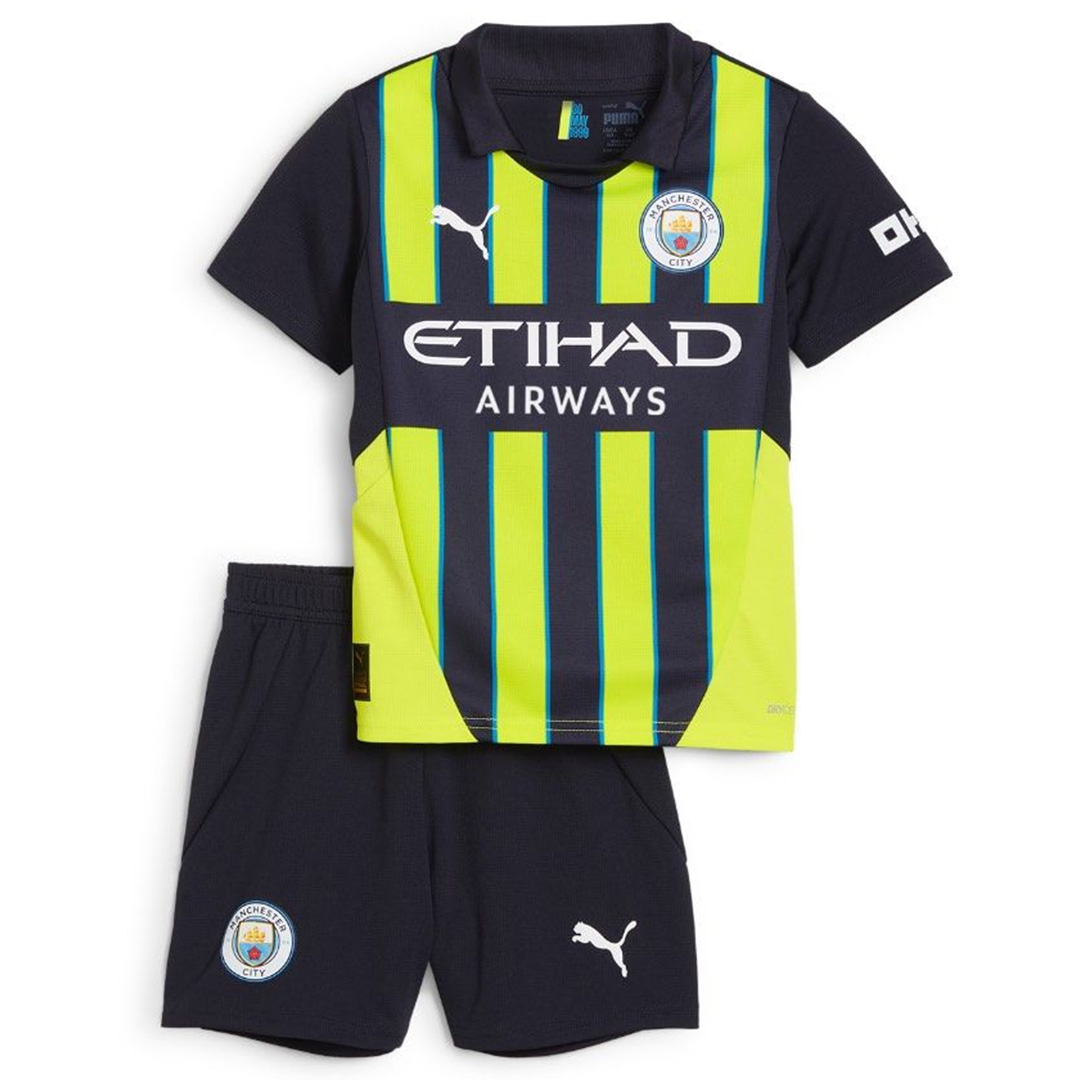 Kid's Manchester City Away Jersey+Shorts 2024/25