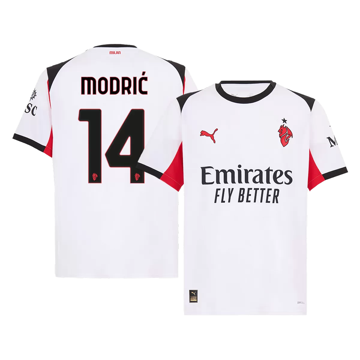 MODRIĆ #14 AC Milan Away Jersey 2025/26