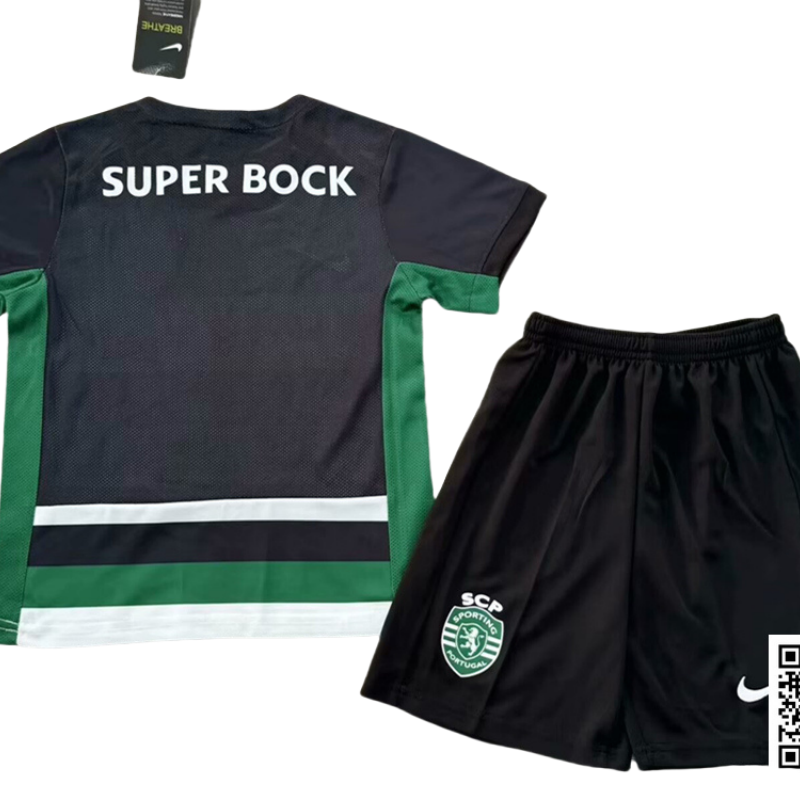 Kid's Sporting Lisbon Home Kit 2024/25