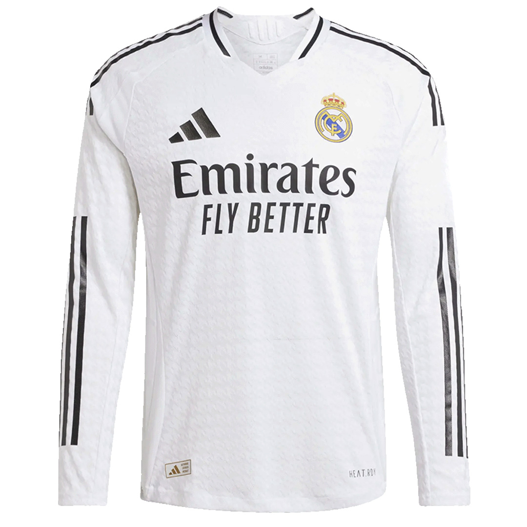 Player Version Real Madrid Home Long Sleeve Jersey 2024/25