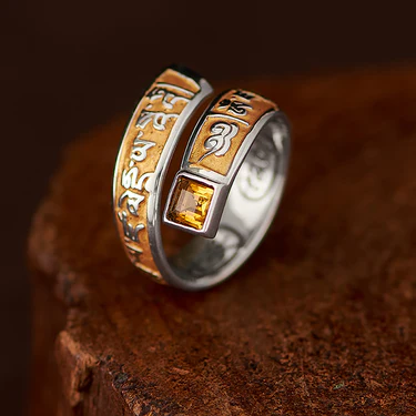 Guardian Crystal Sterling Silver Protection Ring | Feng Shui Inspired Handcrafted Jewelry - Vibe Jew