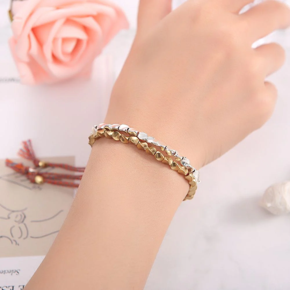 Handmade Tibetan Copper Bead Bracelet – Spiritual Strength & Protection | Feng Shui Inspired Handcrafted Jewelry - Vibe Jew