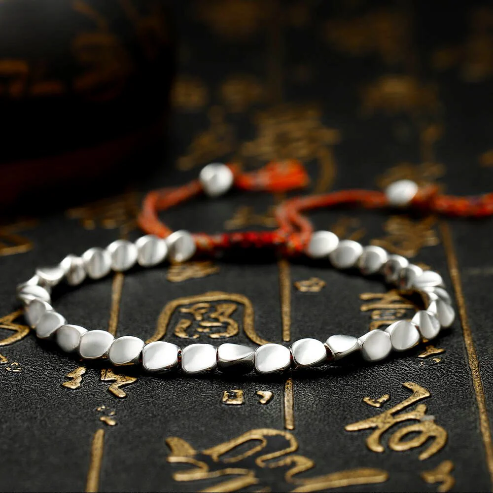 Handmade Tibetan Copper Bead Bracelet – Spiritual Strength & Protection | Feng Shui Inspired Handcrafted Jewelry - Vibe Jew