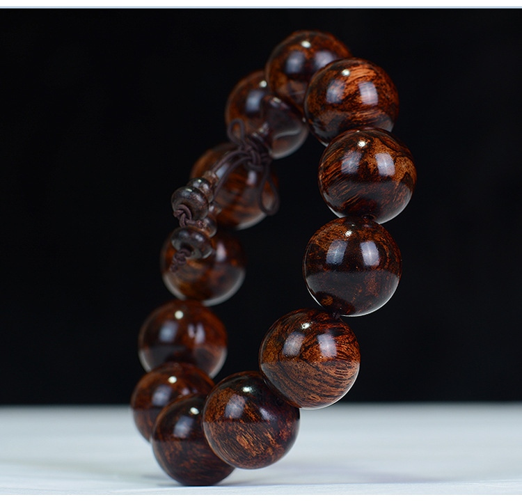 Huanghuali Prayer Bead Bracelet – Energy Convergence & Good Luck | Feng Shui Inspired Handcrafted Jewelry - Vibe Jew