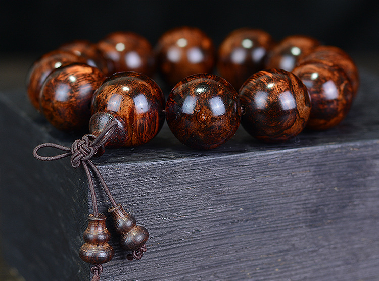 Huanghuali Prayer Bead Bracelet – Energy Convergence & Good Luck | Feng Shui Inspired Handcrafted Jewelry - Vibe Jew