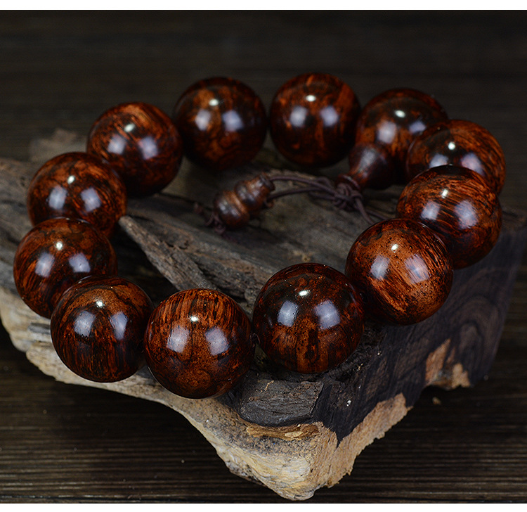 Huanghuali Prayer Bead Bracelet – Energy Convergence & Good Luck | Feng Shui Inspired Handcrafted Jewelry - Vibe Jew