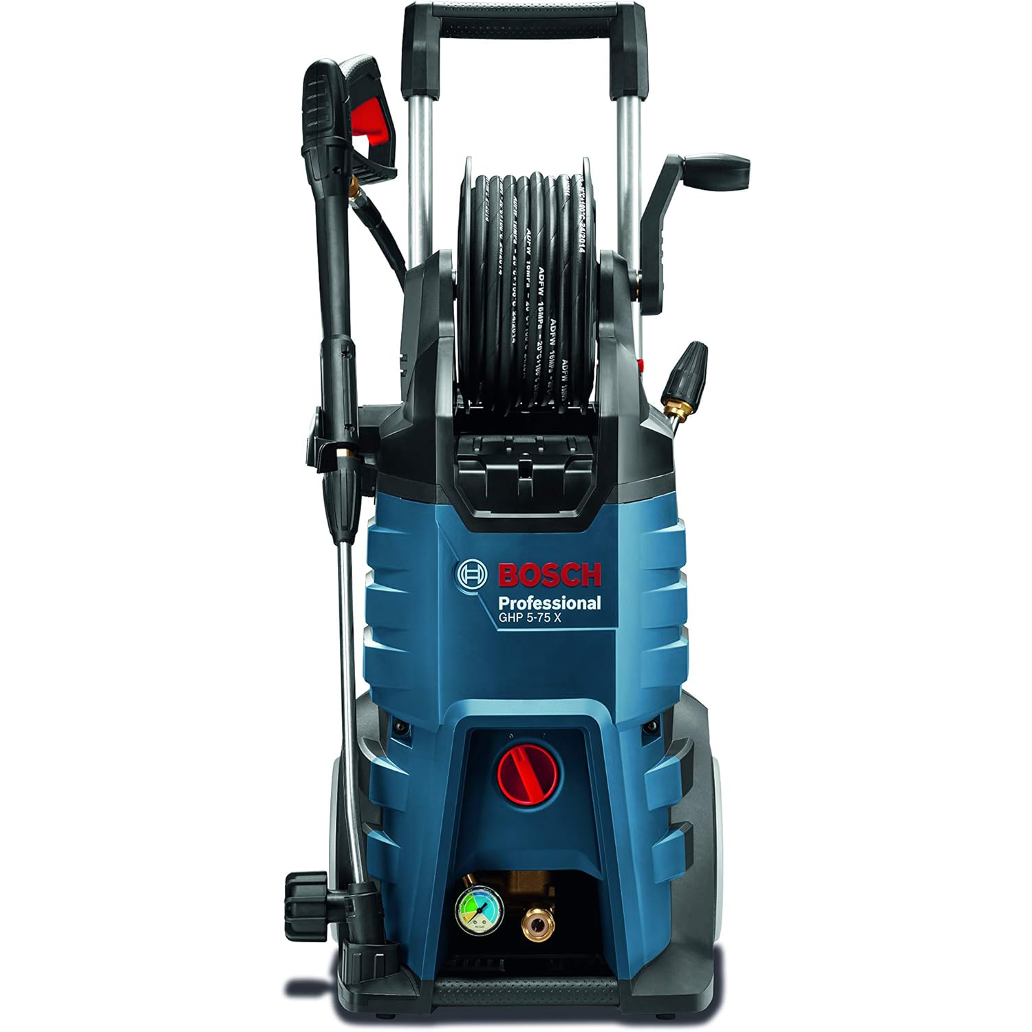 Bosch Professional GHP 5-75 X pressure washer (maximum pressure 185 bar. 2600 W. with Bosch gun. rotating nozzle. 3-in-1 adjustable lance)